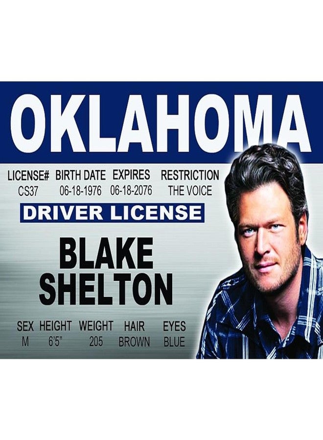 Signs 4 Fun Parody Driver’s License | Blake Shelton ID | Fake ID Novelty Card | Collectible Trading Card Driver’s License | Novelty Gift for Holidays | Made in The USA